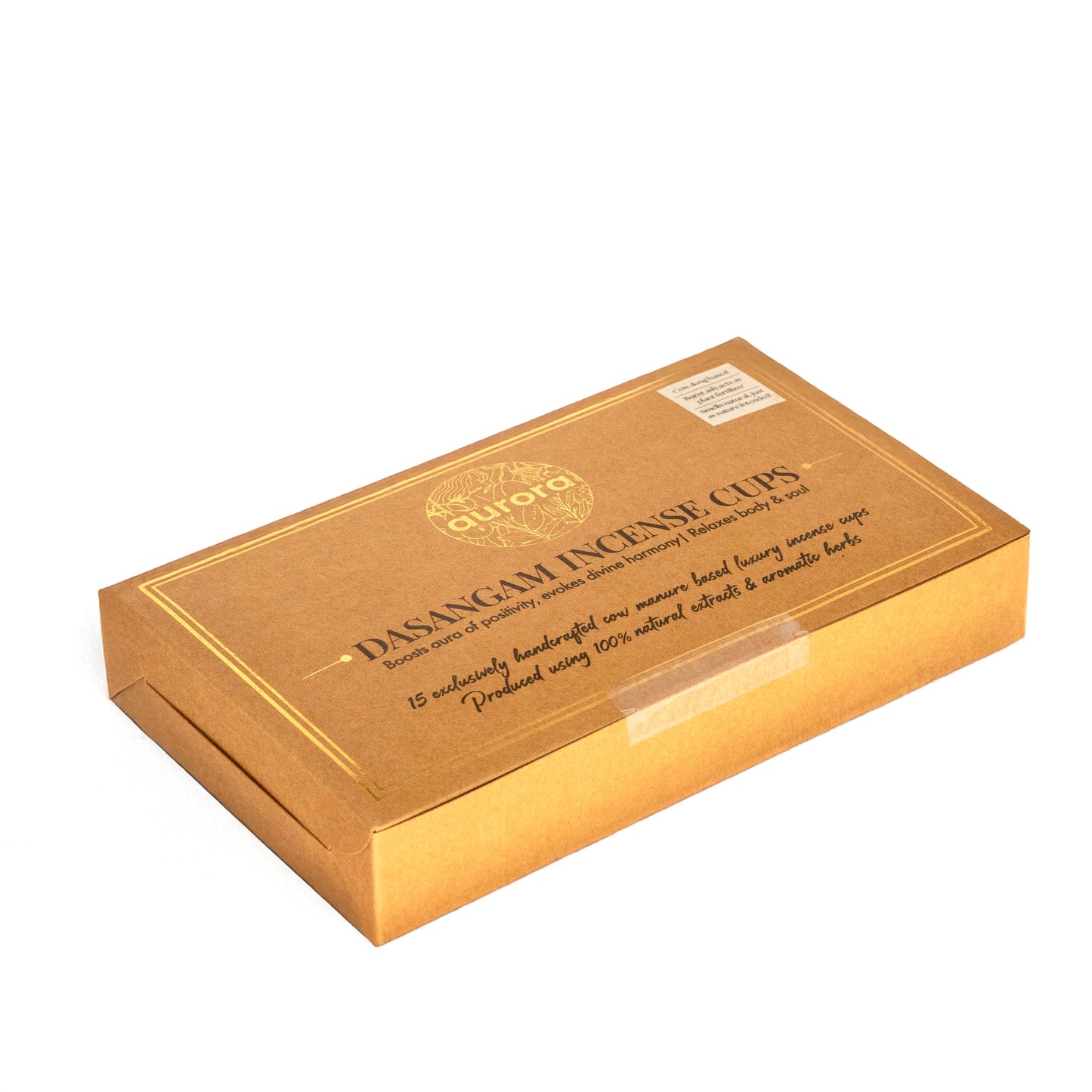 Aurora’s Dasangam Cow Dung Incense Cups – Pack of 3