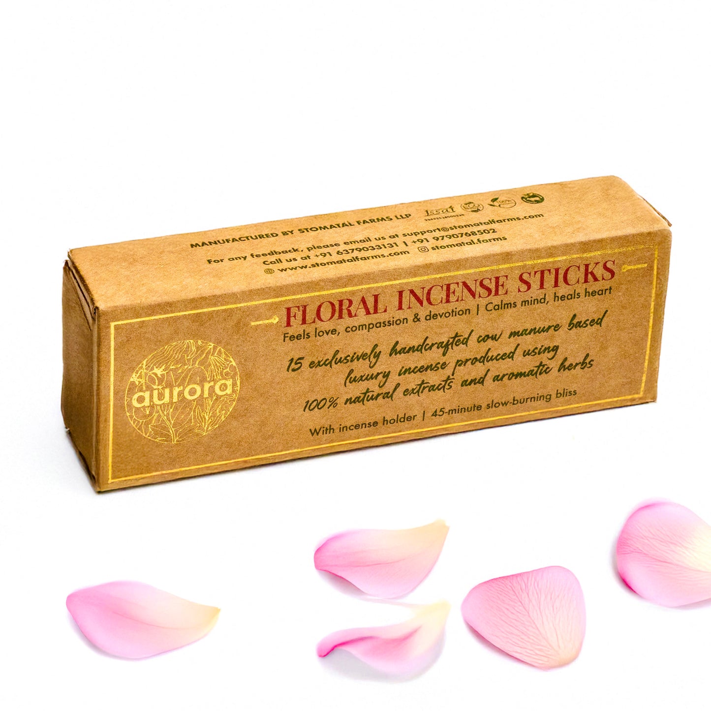 Incense Sticks - FLORAL (Bamboo-less, Made from Cow dung)