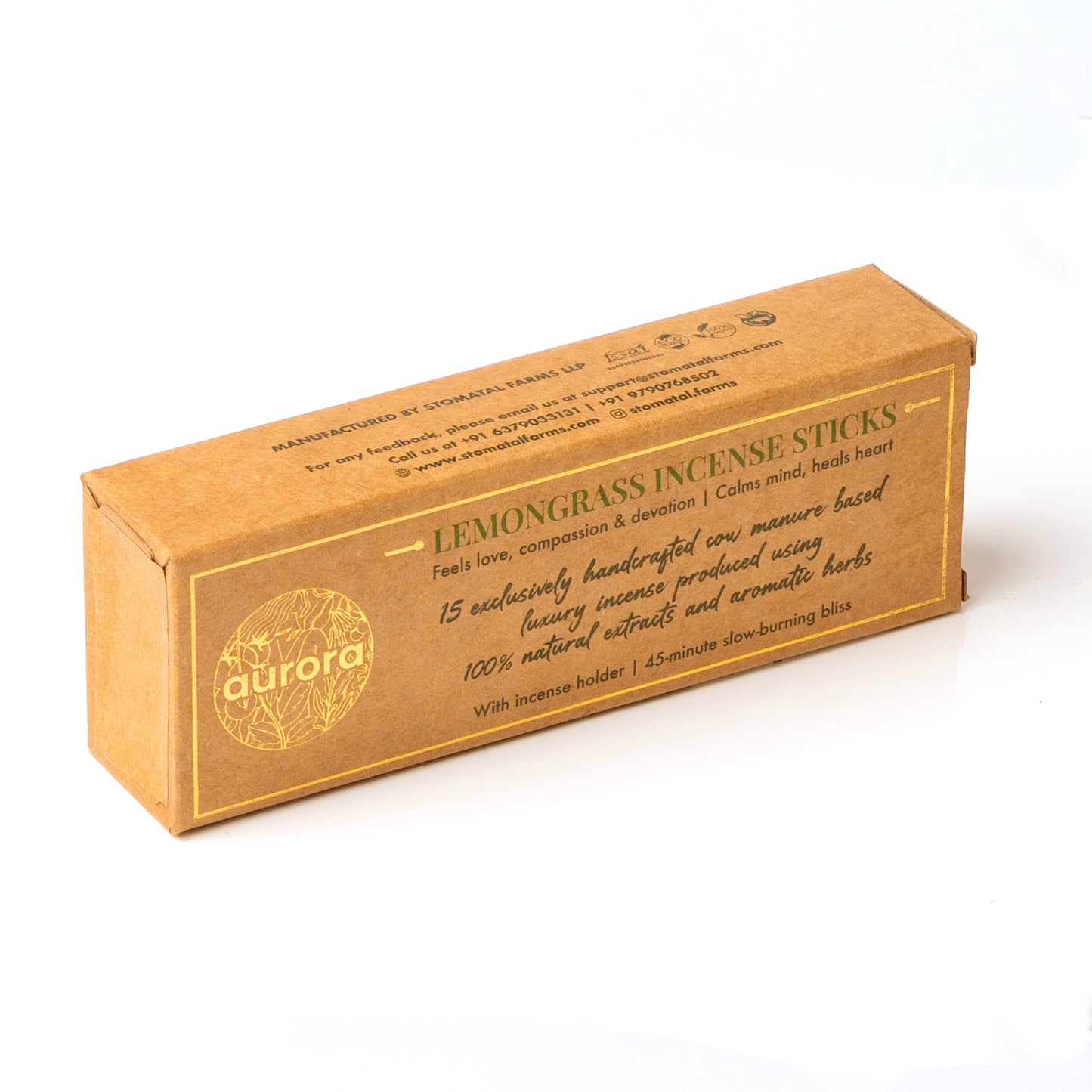 Lemongrass Incense Sticks (Pack of 3)