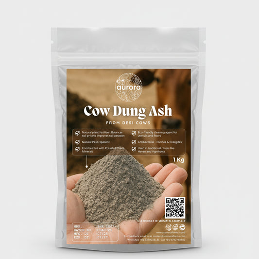 Aurora's Cow Dung Ash from Desi Cows (Pack of 2)